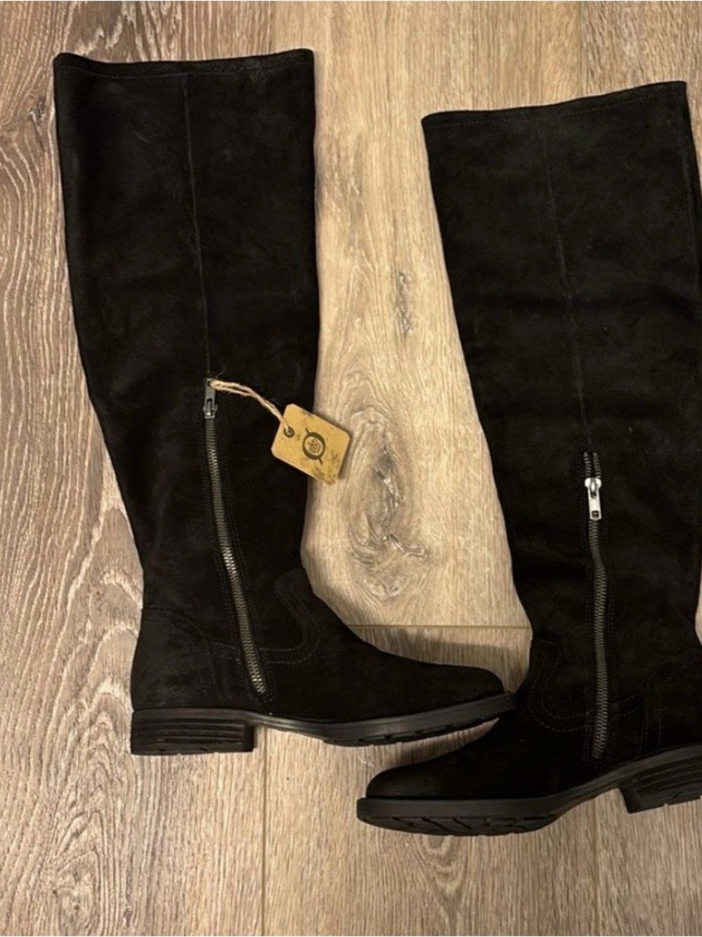 New! Born Black Suede Over-the-Knee Boots Women’s Size 7.5